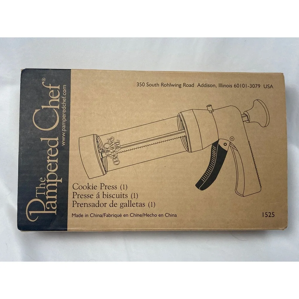 Pampered Chef Cookie Press #1525 with Original Box